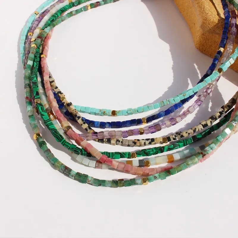 Piedra-Natural-Lat-n-Estilo-Simple-Estilo-Cl-sico-Con-Cuentas-Bloque-De-Color-Collar (1)