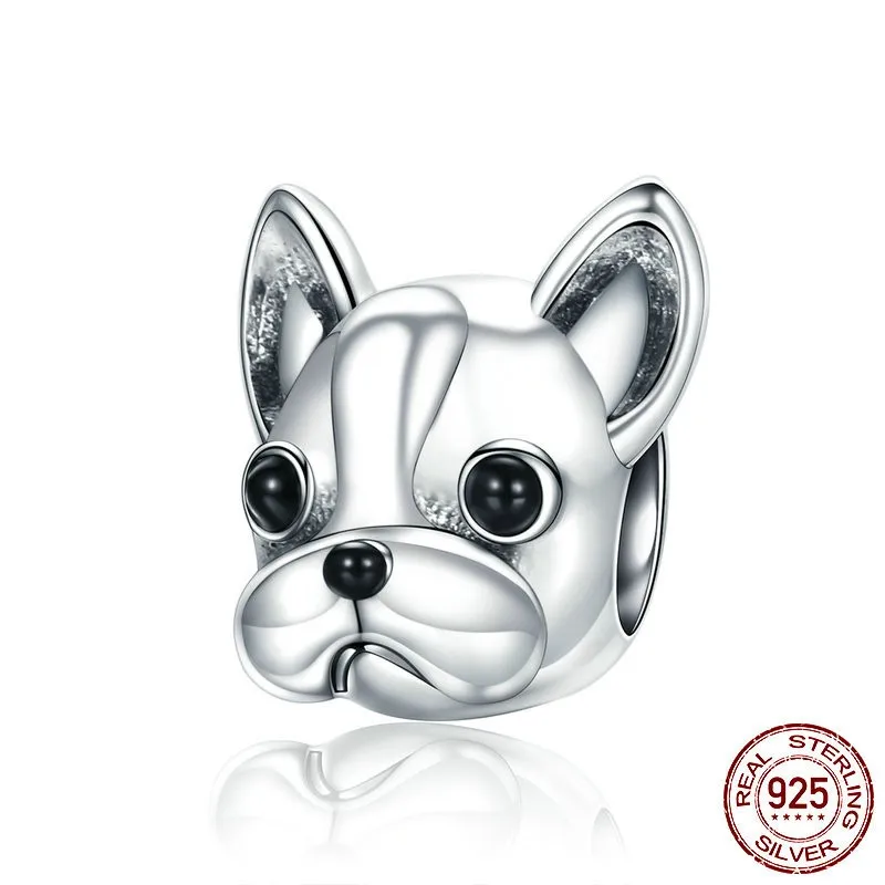 1-Pieza-Di-metro-11mm-Plata-De-Ley-925-Perro-Pulido-Rosario-Accesorios-De-Joyer-a